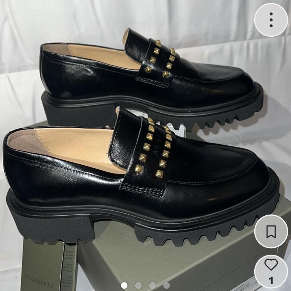 AllSaints Lola Studded Loafer